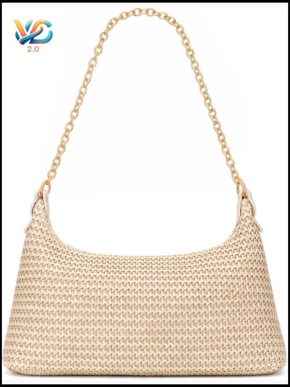 Straw Woven Tote Boho Shoulder Bag Summer Beach Vacation Handbag Zipper Closure